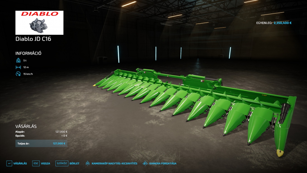 FS22 Diablo JD Harvester Pack