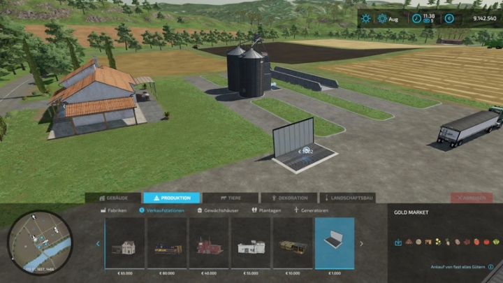 fs22-mods,  Gold Market buying station v1.0.4