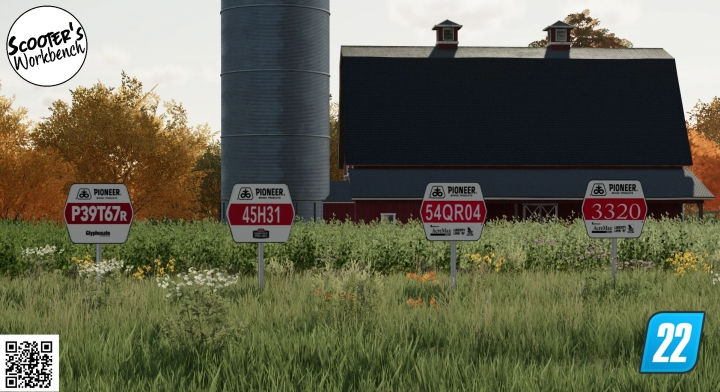 fs22-mods,  Pioneer Crop Field Signs v1.0.0.0