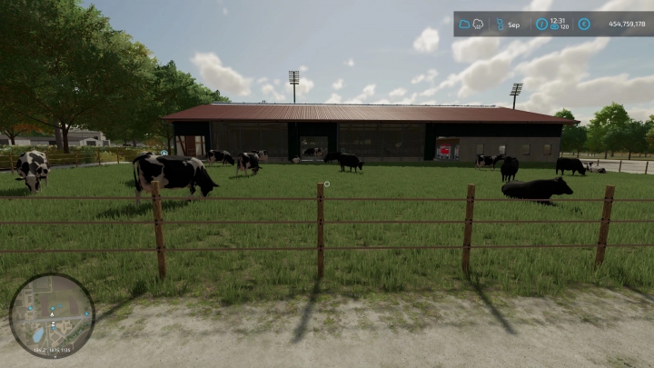 Large cowshed with bale acceptance and 500 animals v1.2.0.0