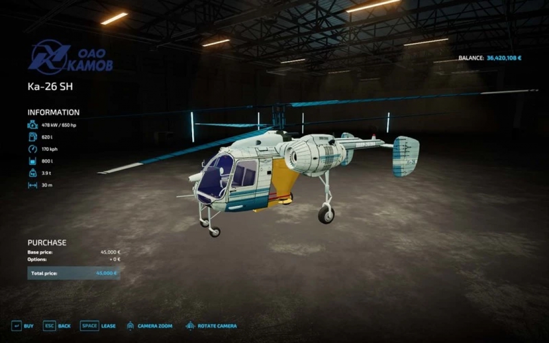 Helicopter Ka-26 Agriculture v1.0.0.0