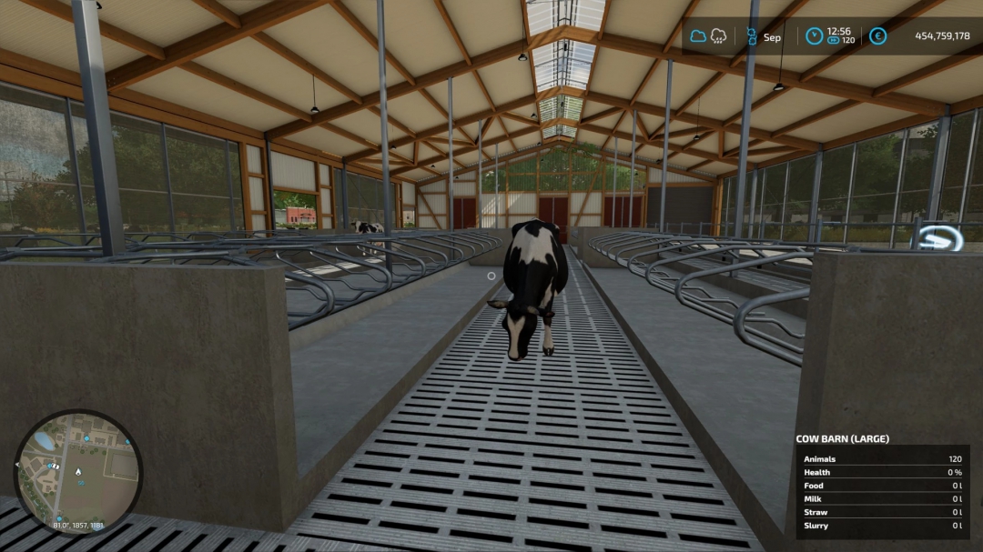 Large cowshed with bale acceptance and 500 animals v1.2.0.0