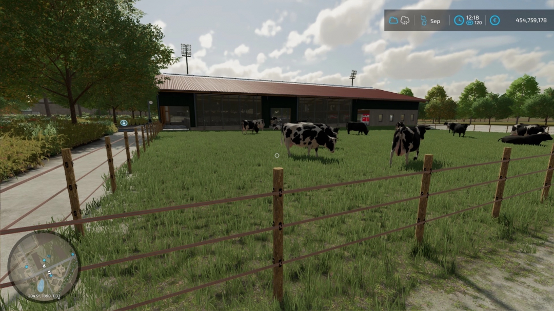 Large cowshed with bale acceptance and 500 animals v1.2.0.0