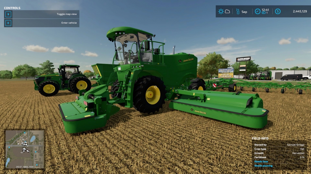 John Deere Big M 450 Mower with PTO v1.1