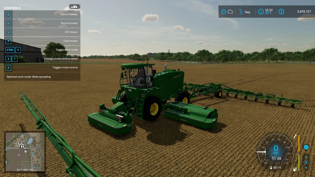 John Deere Big M 450 Mower with PTO v1.1