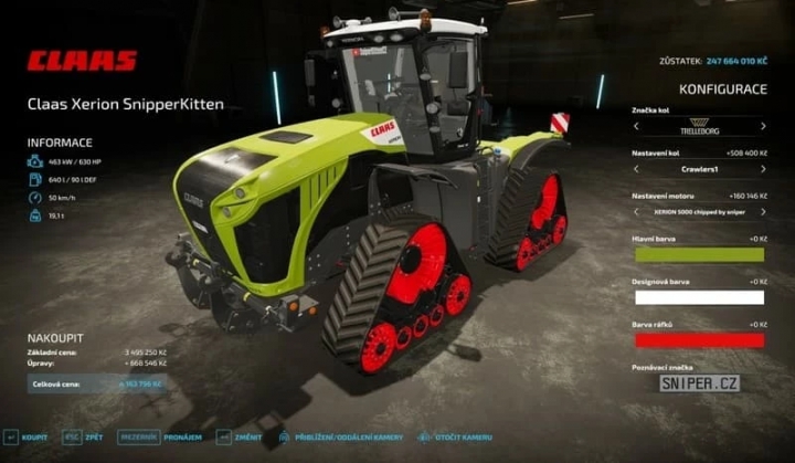 Image: Claas Xerion SnipperKitten v1.2.0.0 2