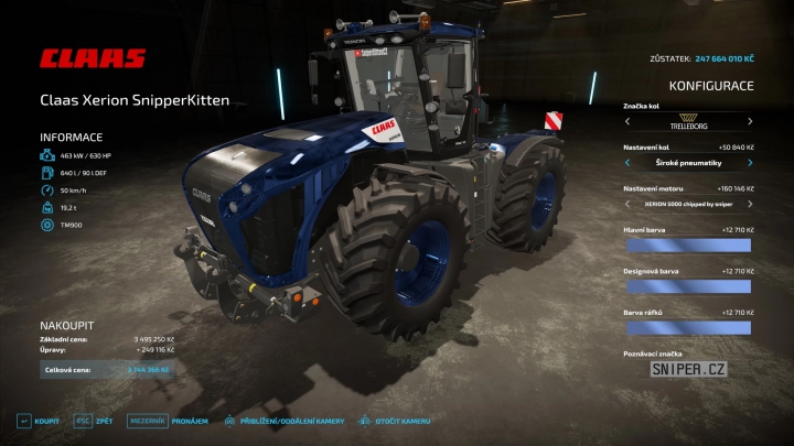 Image: Claas XERION 4000-5000 by SniperKittenCZ v1.2.0.1 4