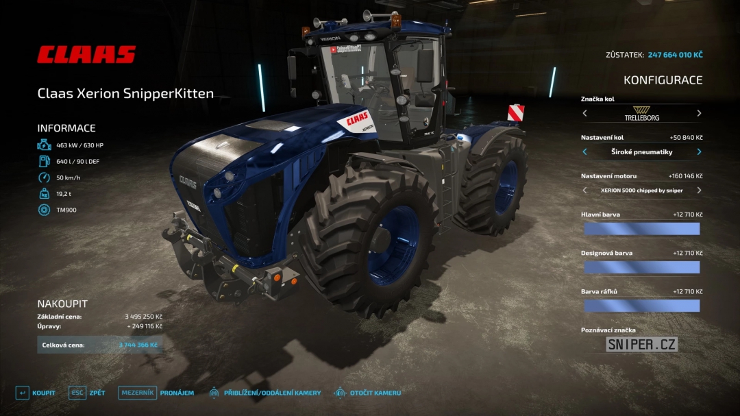 Claas XERION 4000-5000 by SniperKittenCZ v1.2.0.1