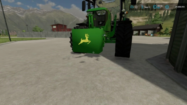 fs22-mods, JD Eigenbaugewicht 800Kg Weight v1.0.0.0