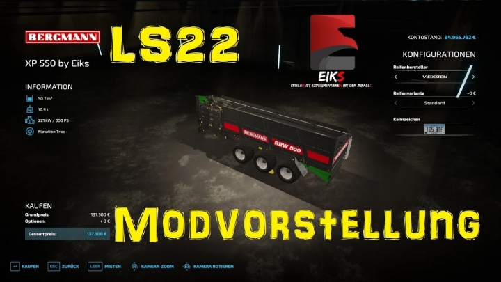 fs22-mods,  XP 550 by Eiks v1.0.0.0