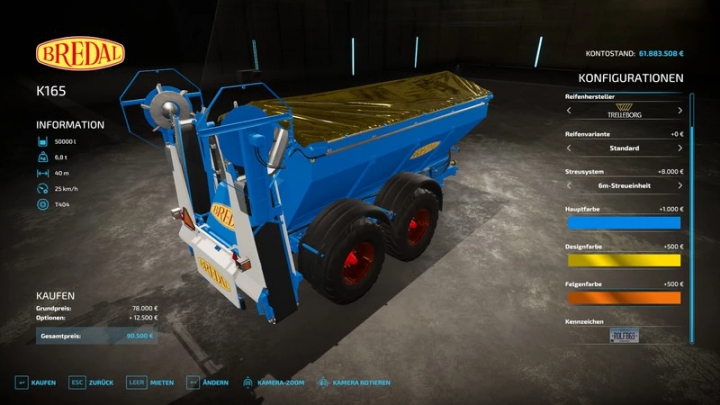 Image: Bredal K165 fertilizer and lime spreader v1.0.0.0 3