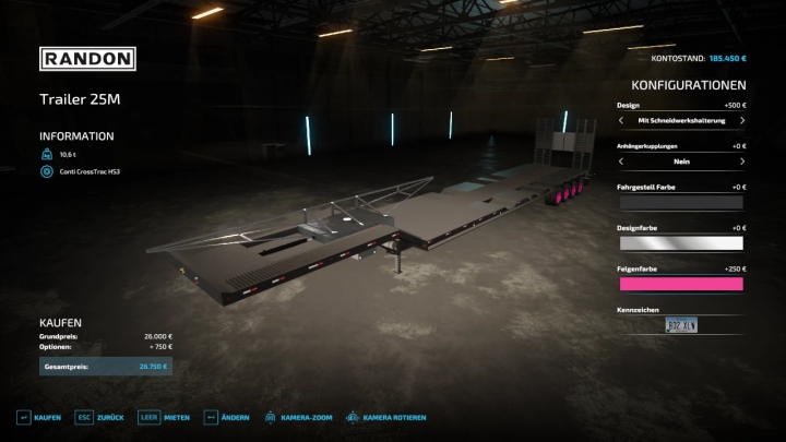 Image: FS22 Transport Trailer 25M v1.0.0.0 3