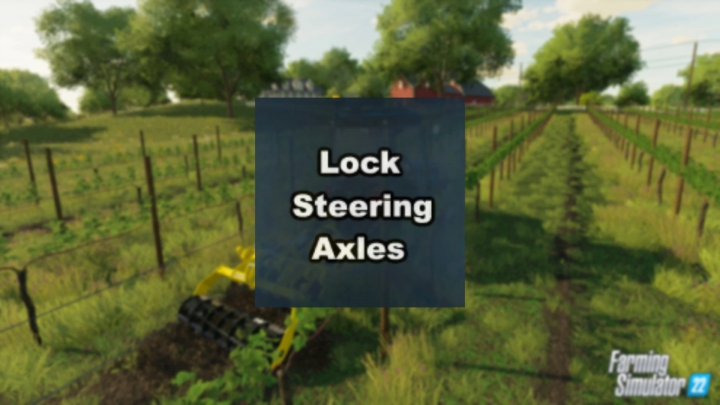 fs22-mods,  Lock steering axle v1.0.0.0