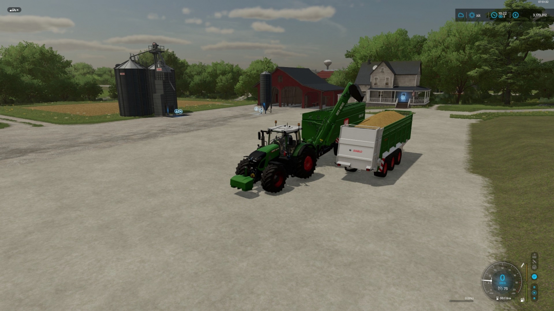 FS22 Hawe DLW-100 LoaderWagon