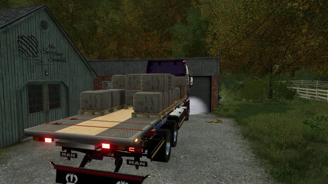 Flatbed Autoload (updated) for MAN TGX2020 Addon pack V 1.0.0.1