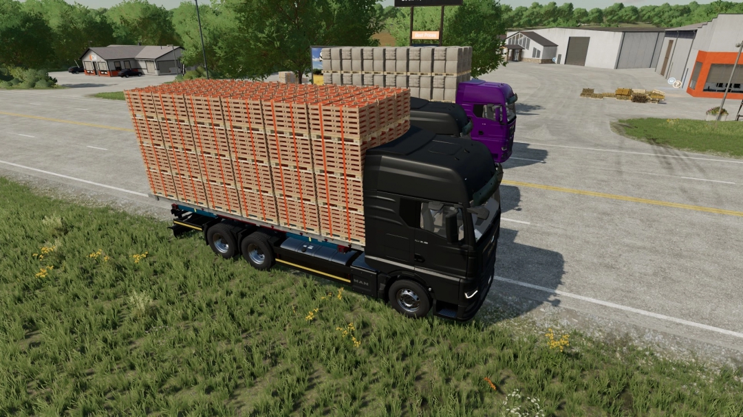 Flatbed autoload for the MAN TGX 2020 Addon pack v1.0.0.0