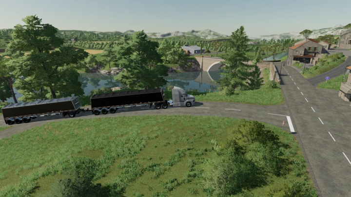 fs22-mods,  FS22 TRIPLE HOPPER TRAILER V2 update