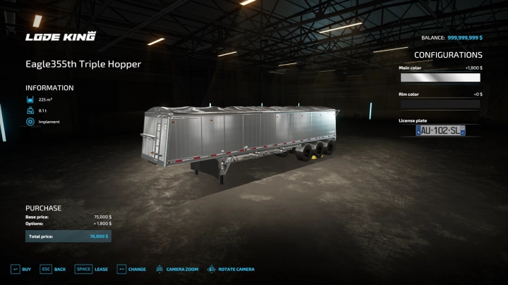 Image: FS22 TRIPLE HOPPER TRAILER V2 update 3