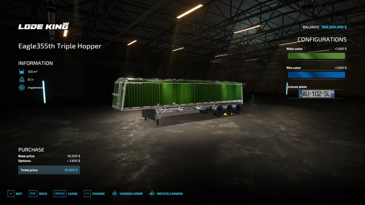 Image: FS22 TRIPLE HOPPER TRAILER V2 update 0