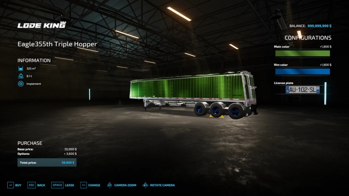 Image: FS22 TRIPLE HOPPER TRAILER V2 update 2