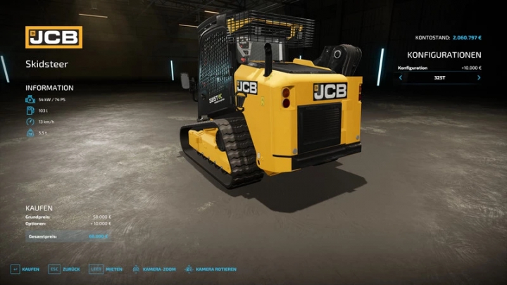 fs22-mods,  JCB 325T SkidSteer v1.0.0.1