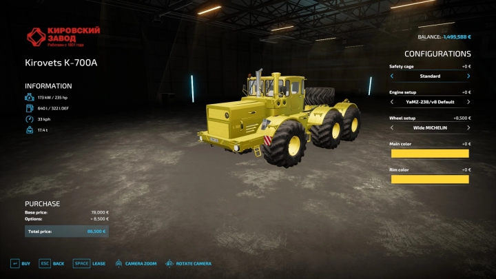 Image: Kirovets K-700A v1.0.0.1