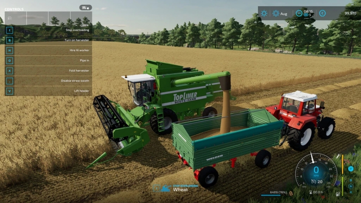 fs22-mods,  Manual Combine Discharge v1.0.0.0