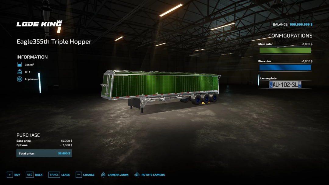 FS22 TRIPLE HOPPER TRAILER V2 update