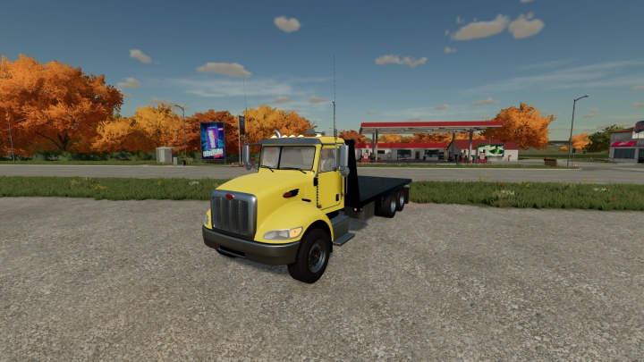 fs22-mods,  Peterbilt 340 flatbed/AR truck