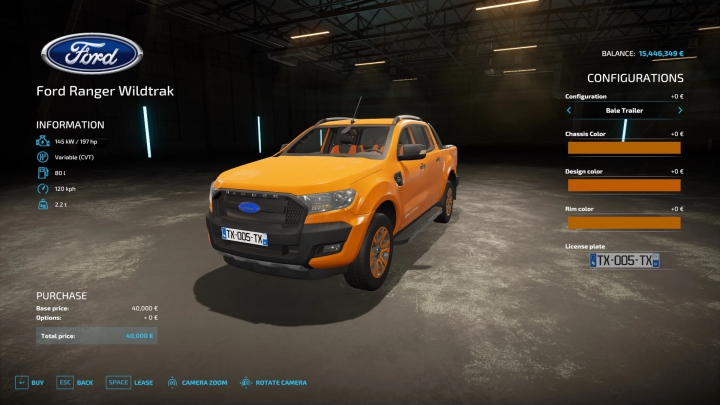 Image: FORD RANGER WILDTRAK 2016 V1.0 4