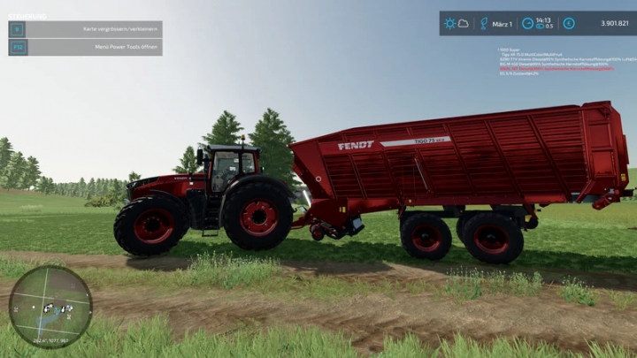 fs22-mods,  Fendt Tigo RX75 D MultiColor-MultiFruit 3 capacity configurations v1.0