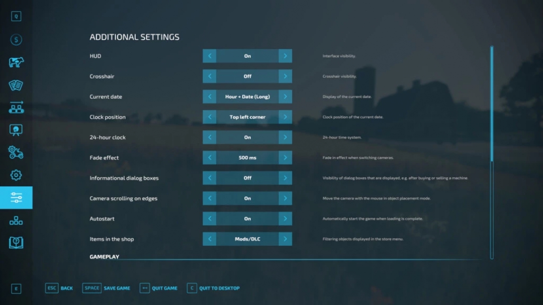 Additional Game Settings v1.0.0.0