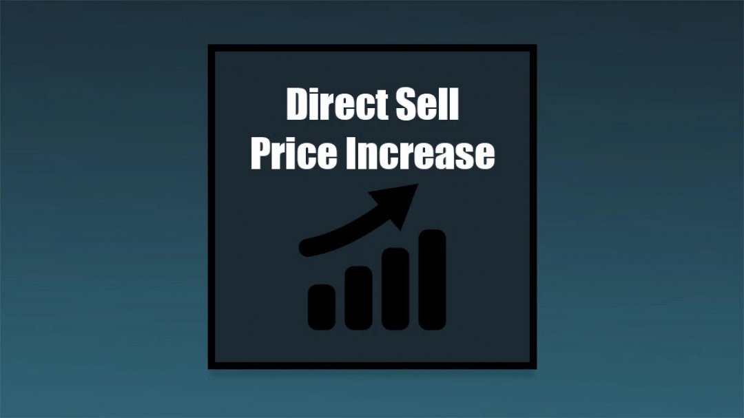 Direct Sell Price Increase v1.0.0.0