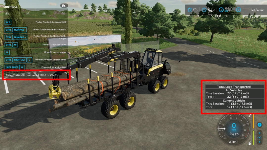 Timber Trailer Info v1.0.0.0