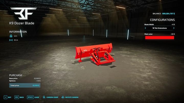 Image: K9 Dozer Blade v1.0.0.0