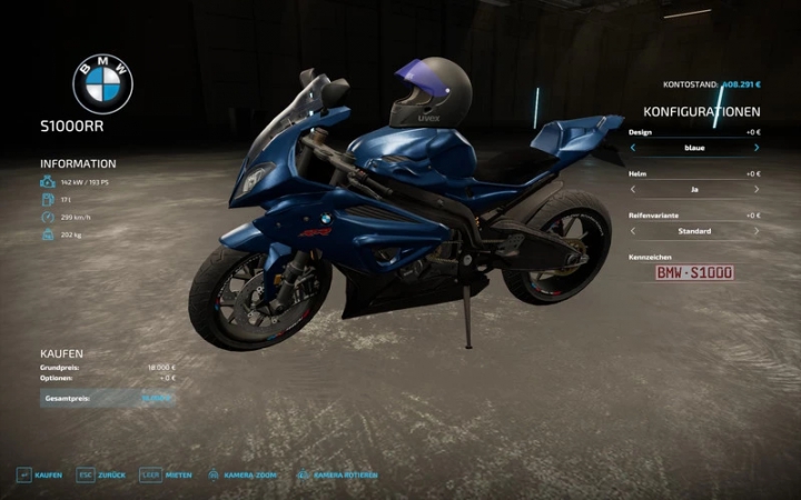 fs22-mods,  Sport bike BMW S1000RR v1.0.0.0