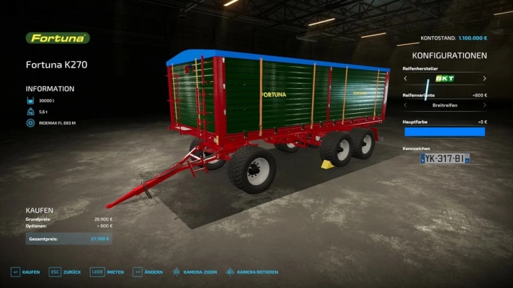 fs22-mods,  Fortuna K270 v1.2.0.6