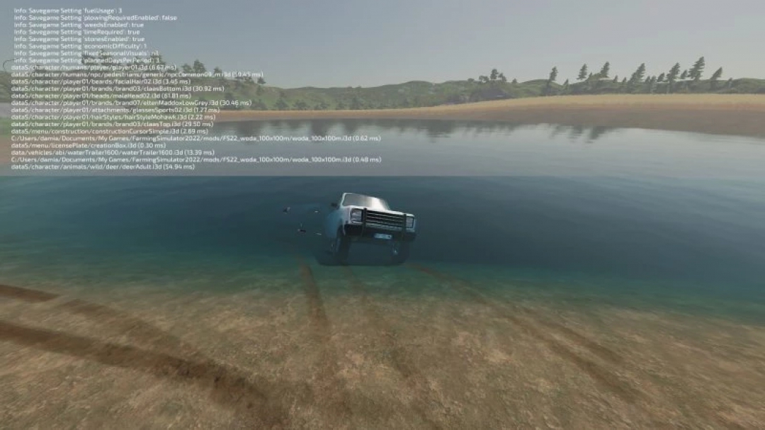 Placeable water 100x100m with free watertrigger v1.0.0.0