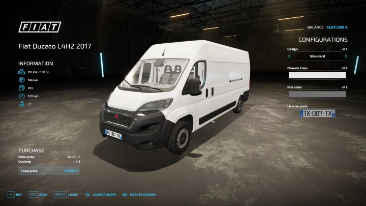 Image: FIAT DUCATO L4H2 2017 v1.0.0.0 2