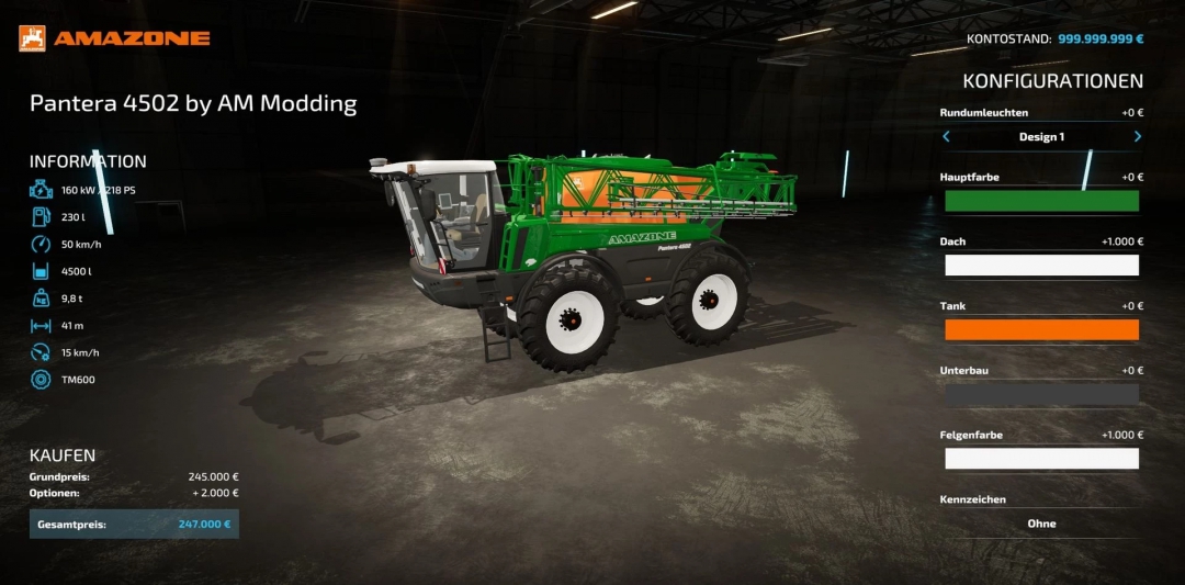 Amazone Pantera 4502 v1.0.1.0