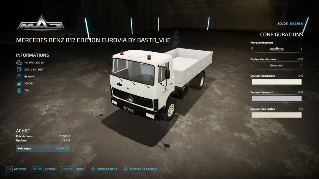 Mercedes Benz 817 Eurovia v1.0.0.0