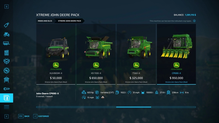 Image: Xtreme John Deere Pack v1.0.0.0 5