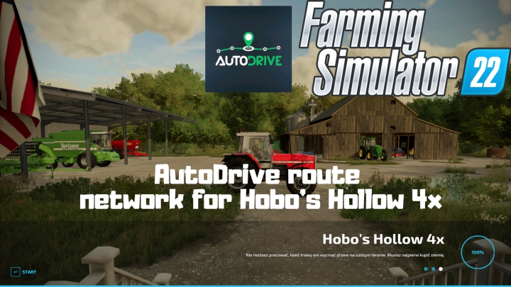 Image: AUTODRIVE ROUTE NETWORK FOR HOBO'S HOLLOW 4X V1.0.0.0