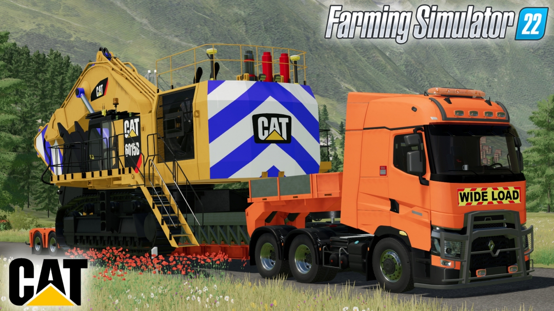 CAT 6015B + % Axle Low Loader