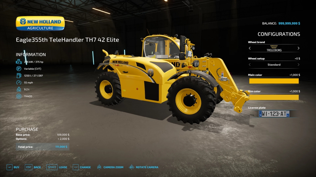 FS22 TeleHandler TH7 42 Elite v1.0.0.0