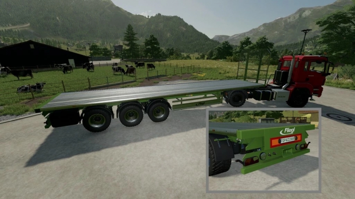 fs22-mods,  Fliegl Flatbed Semitrailer v1.0.0.0