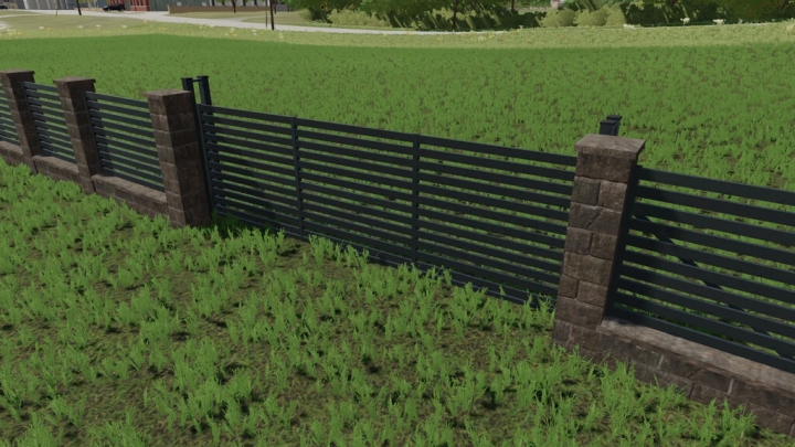 Image: Rustic Brick And Metal Fence v1.0.0.0 2