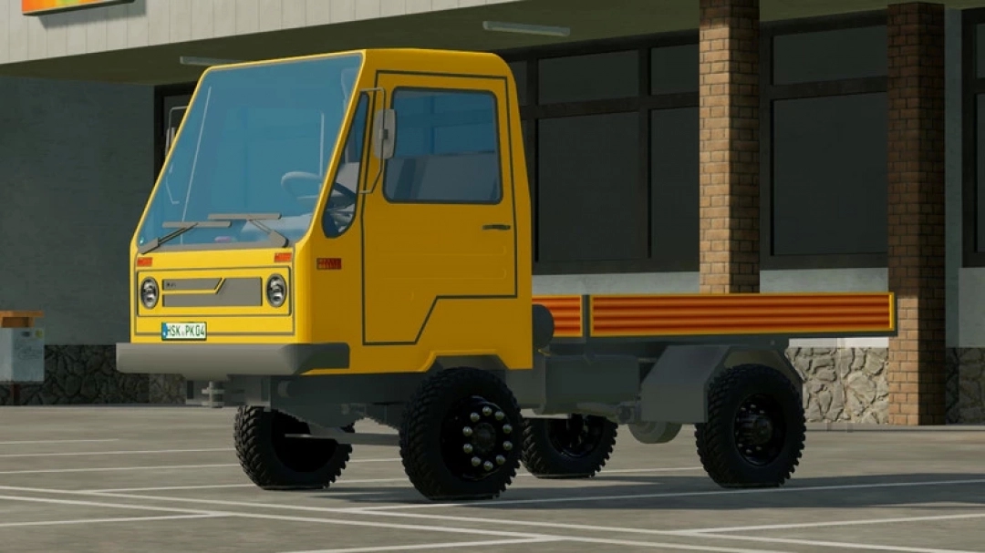 Tuc tuc truck with four wheels