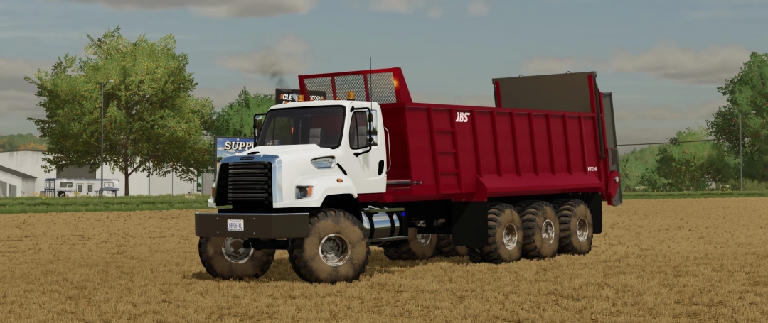 Freightliner 108SD with JBS 2248 Manure Spreader