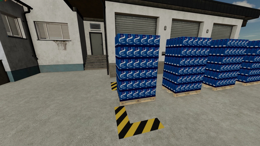 Sugar factory with empty pallets 1.0